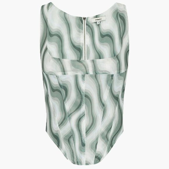 Miaou Tops - NWT Miaou Cambell Green Corset
